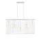 Z-Lite Contour 5 Light Chandelier, White & Gloss White 801-5L-WH - alternate 3